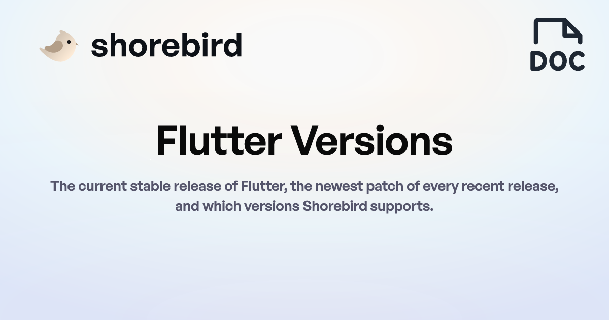 Flutter Version Management | Shorebird